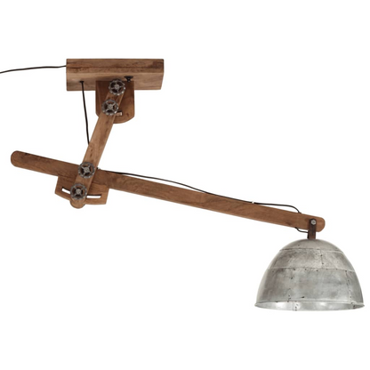 vidaXL Ceiling Lamp 25 W Vintage Silver 105x30x65-108cm E27