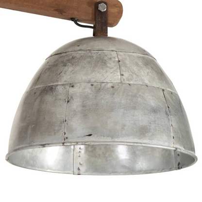 vidaXL Ceiling Lamp 25 W Vintage Silver 105x30x65-108cm E27