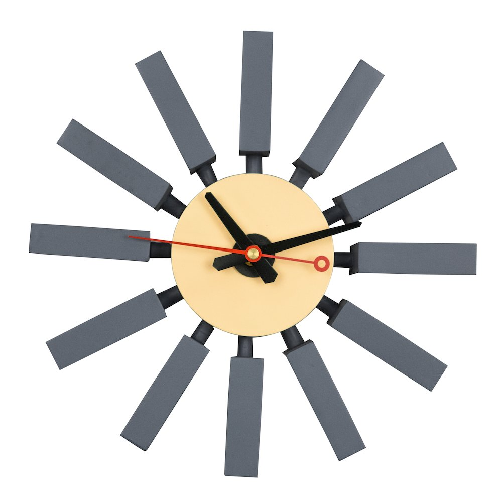 Vdara Modern Design Block Silent Non-Ticking Wall Clock