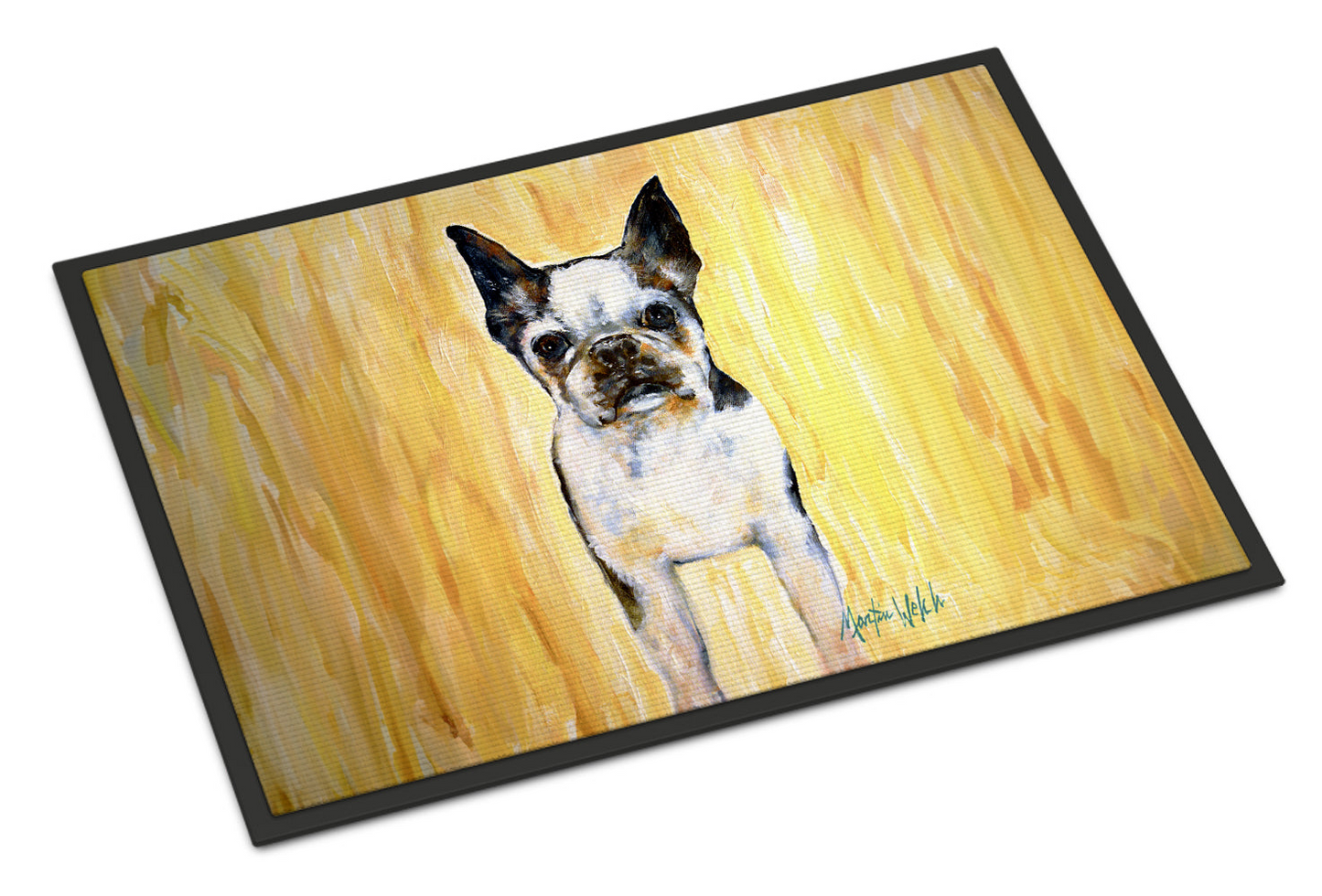 Boston Terrier Walker Two Doormat