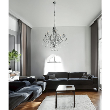 Silver Sorleona Chandelier