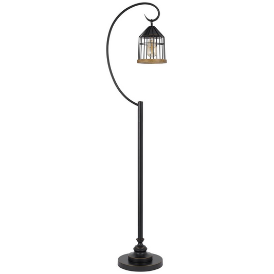 60W Valparaiso Downbridge Metal Floor Lamp